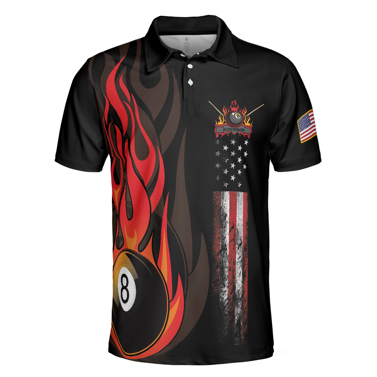 Dinosaur Poolasaurus Flame Skull Billiards Polo Shirt, Short Sleeve Jurassic Billiards Shirt For Men, Gift For Billiards Lovers