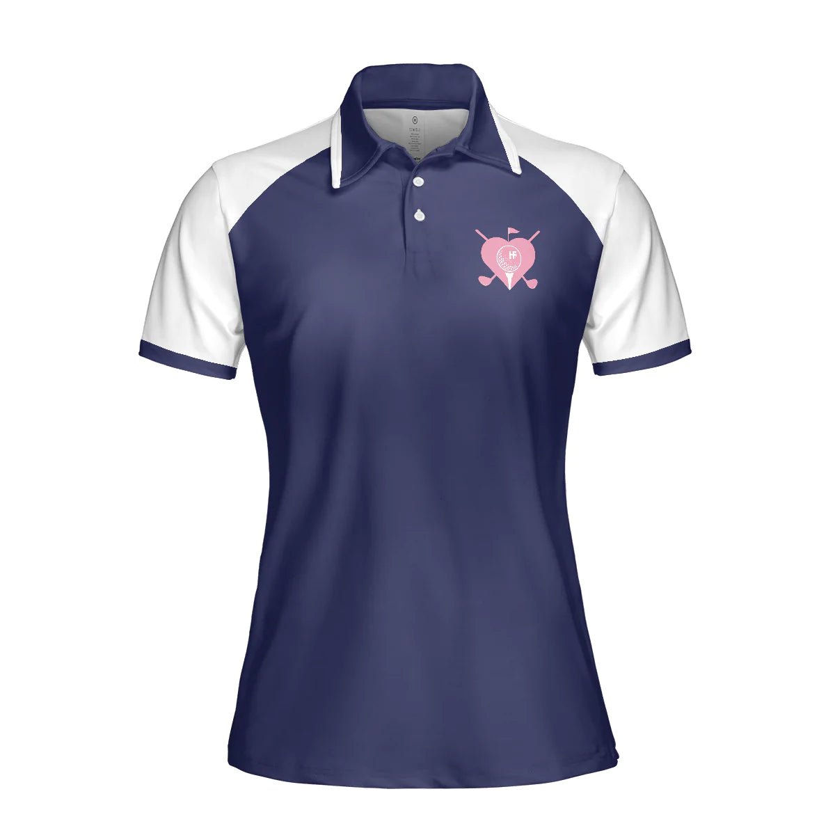 Navy Golf Women Polo Shirt, I Play Golf Like A Girl Try To Keep Up Golf Short Sleeve Polo Shirt For Ladies, Gift For Women Golfers