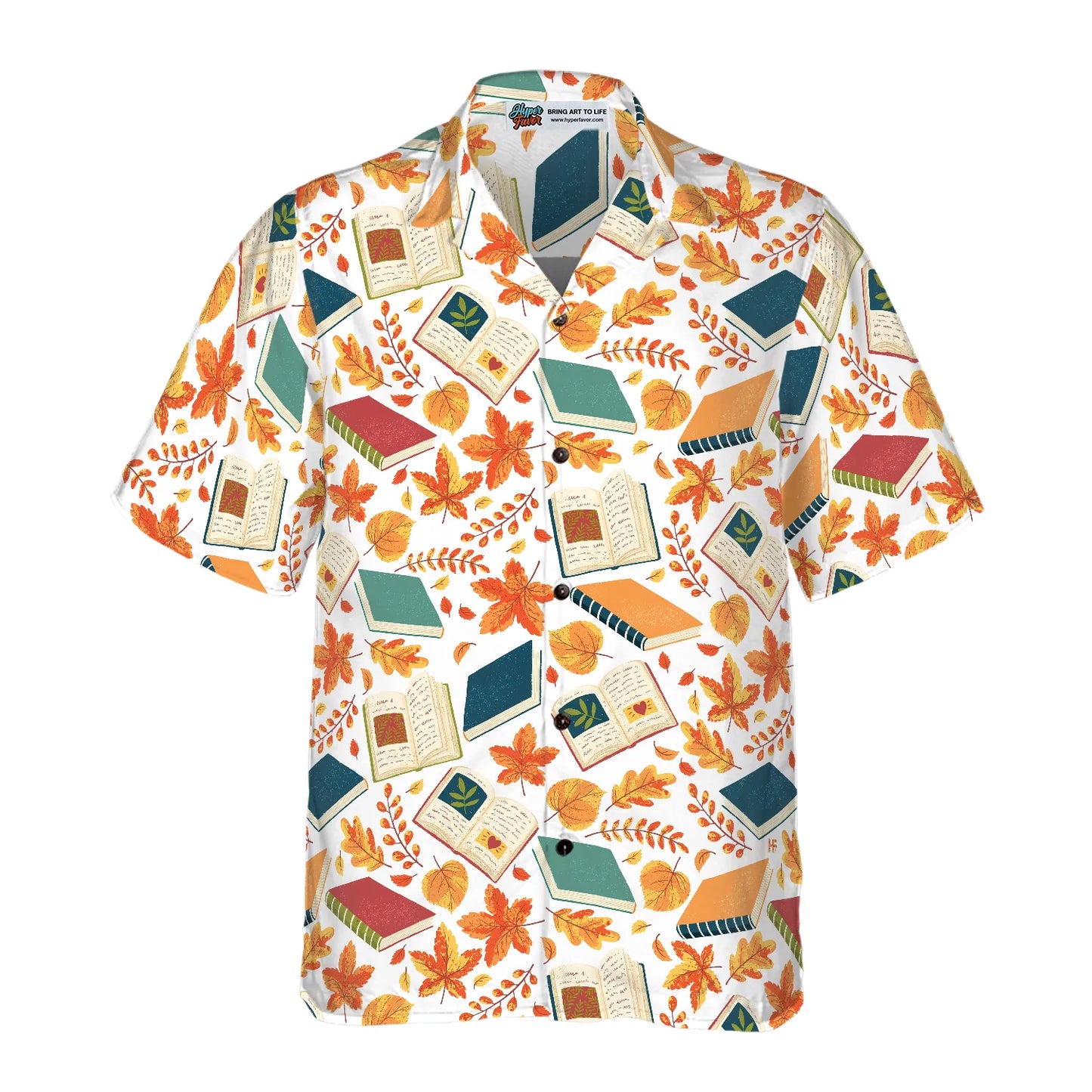 Autumn Pattern Back To School Teacher Hawaiian Shirt, Autumn Is Time To Back To School Aloha Shirt for Men And Women, Best Gift For Teachers, Students