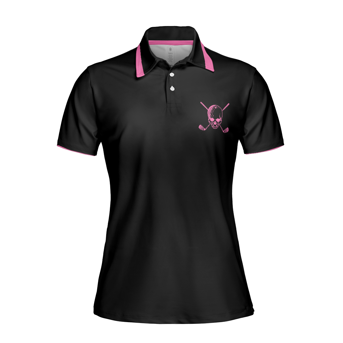 Golf Skull Women Shirt Short Sleeve Women Polo Shirt - Best Gift For Female Golf Lovers