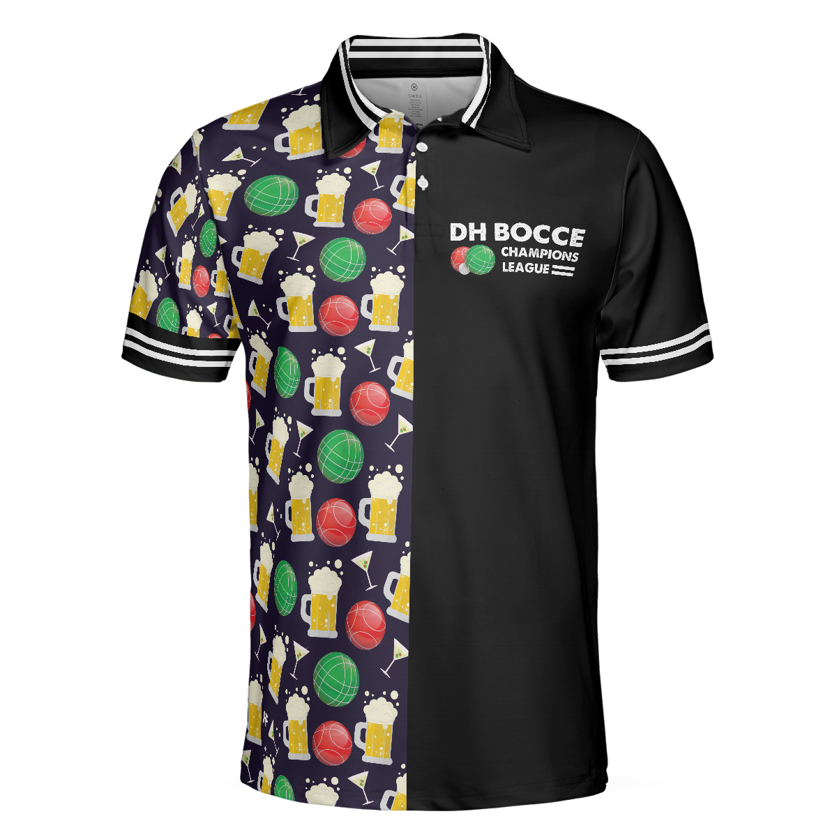 DH BOCCE Champions League Polo Shirt, Short Sleeve Men Polo Shirt, Best Gift For Men , Gift For Champion League Lovers