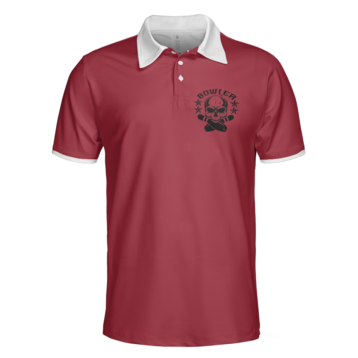 Bowling Men Polo Shirt - Bowling Skull Polo Shirt, American Flag Bowling Polo Shirt For Men - Perfect Gift For Friend, Family, Bowling Lovers