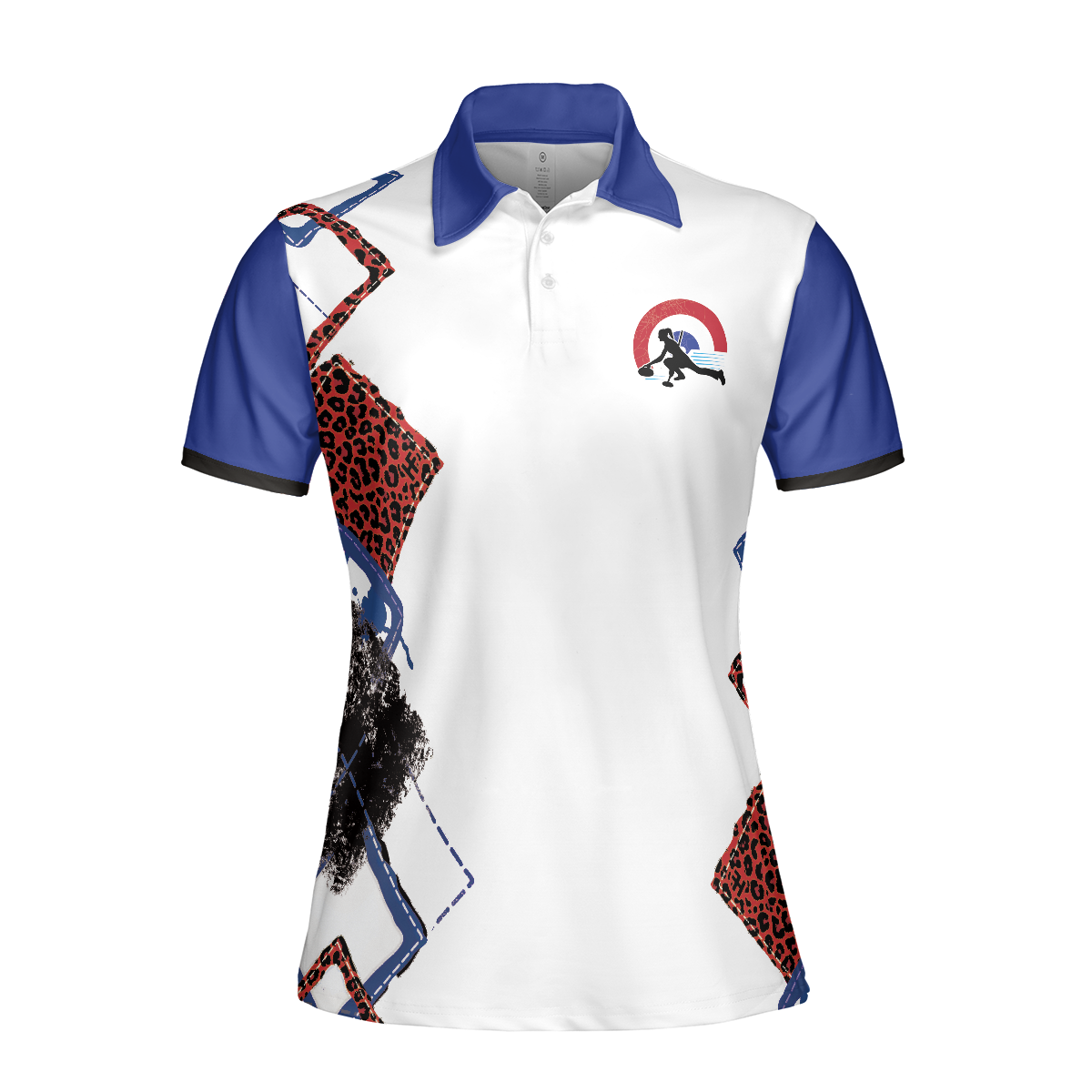 Weekend Forecast Curling Short Sleeve Women Polo Shirt, Red Leopard Shirt - Perfect Gift For Women, Ladies