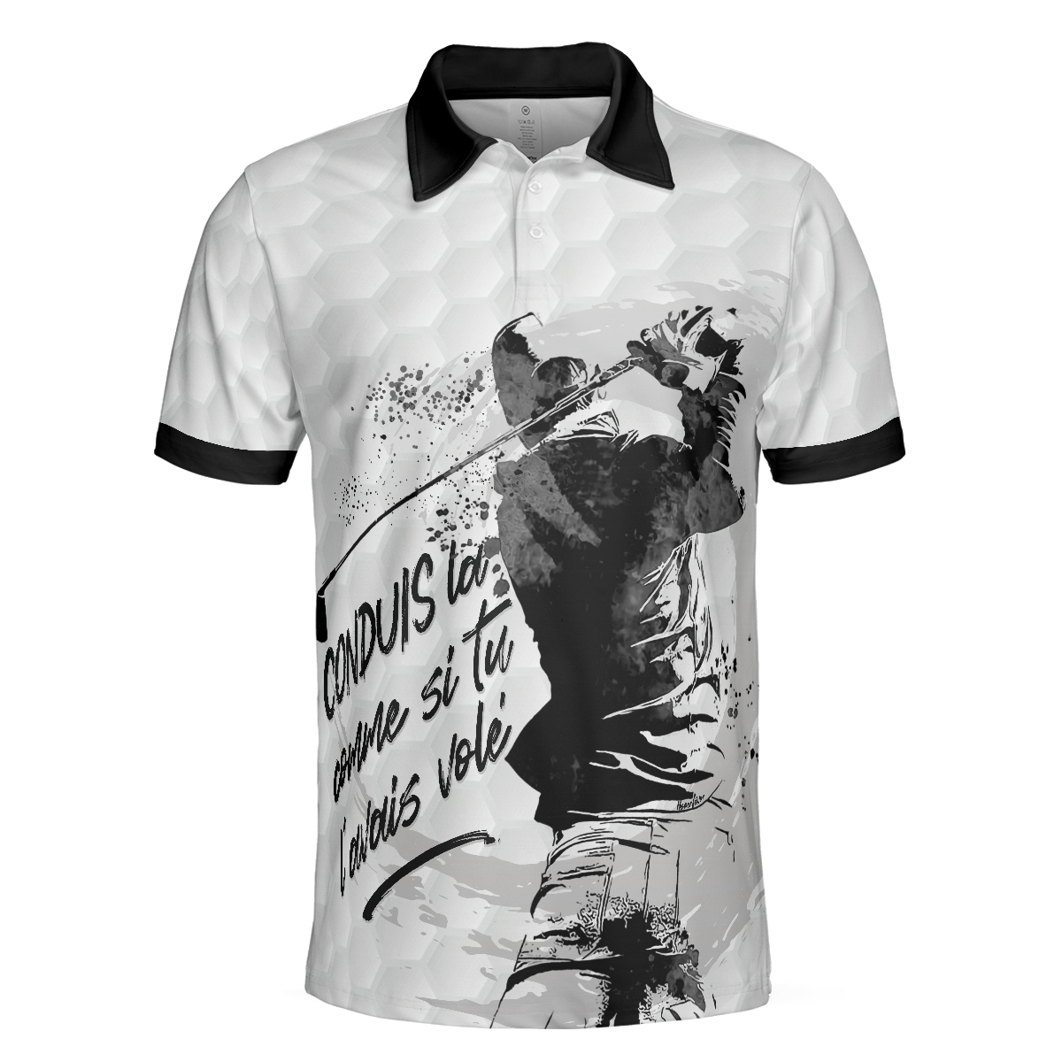 Conduis La Comme Si Tu L'avais Volé Polo Shirt, Golf Pattern Polo Shirt, Best Golf Shirt For Men