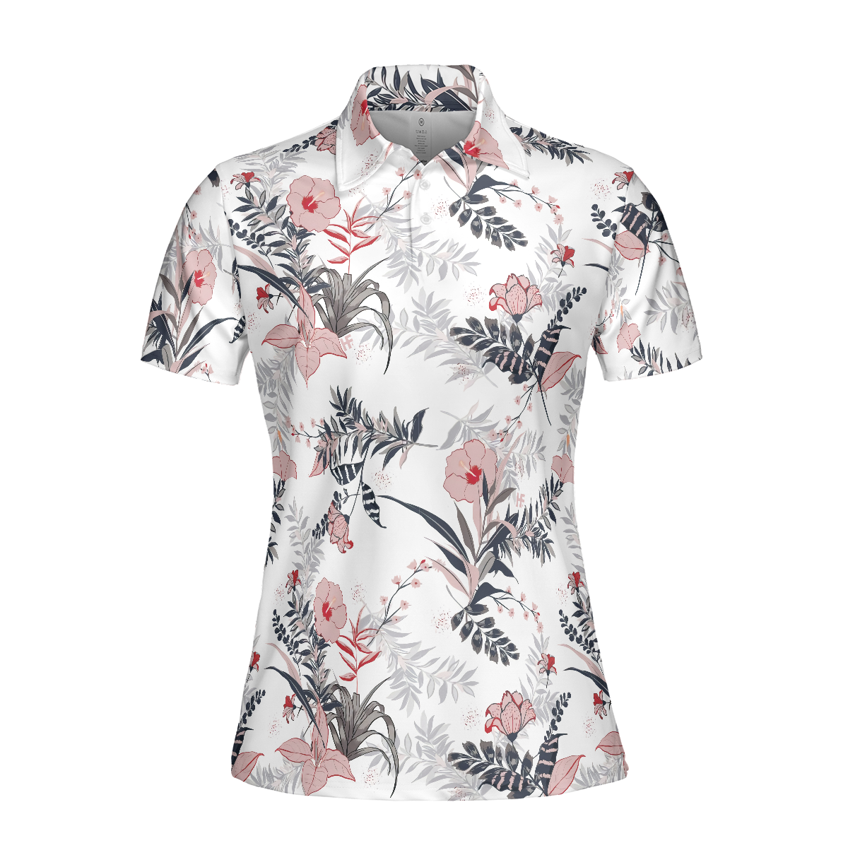 Colorful Floral Pattern Women Polo Shirt - Best Gift For Golf Lovers, Golf Tournament, Golf Coach, Golf Club