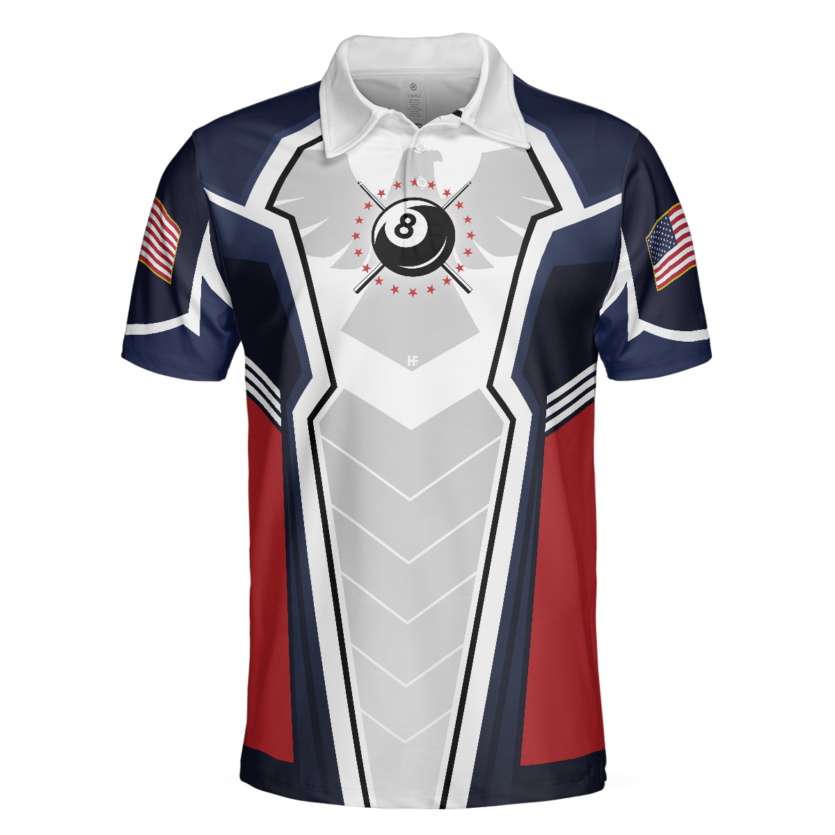 Eagle Billiards Polo Shirt, American Eagle Pool Shirt, Best Short Sleeve Billiards Polo Shirt For Men, Polo Shirt For Men, Best Gift For Billiards Lovers