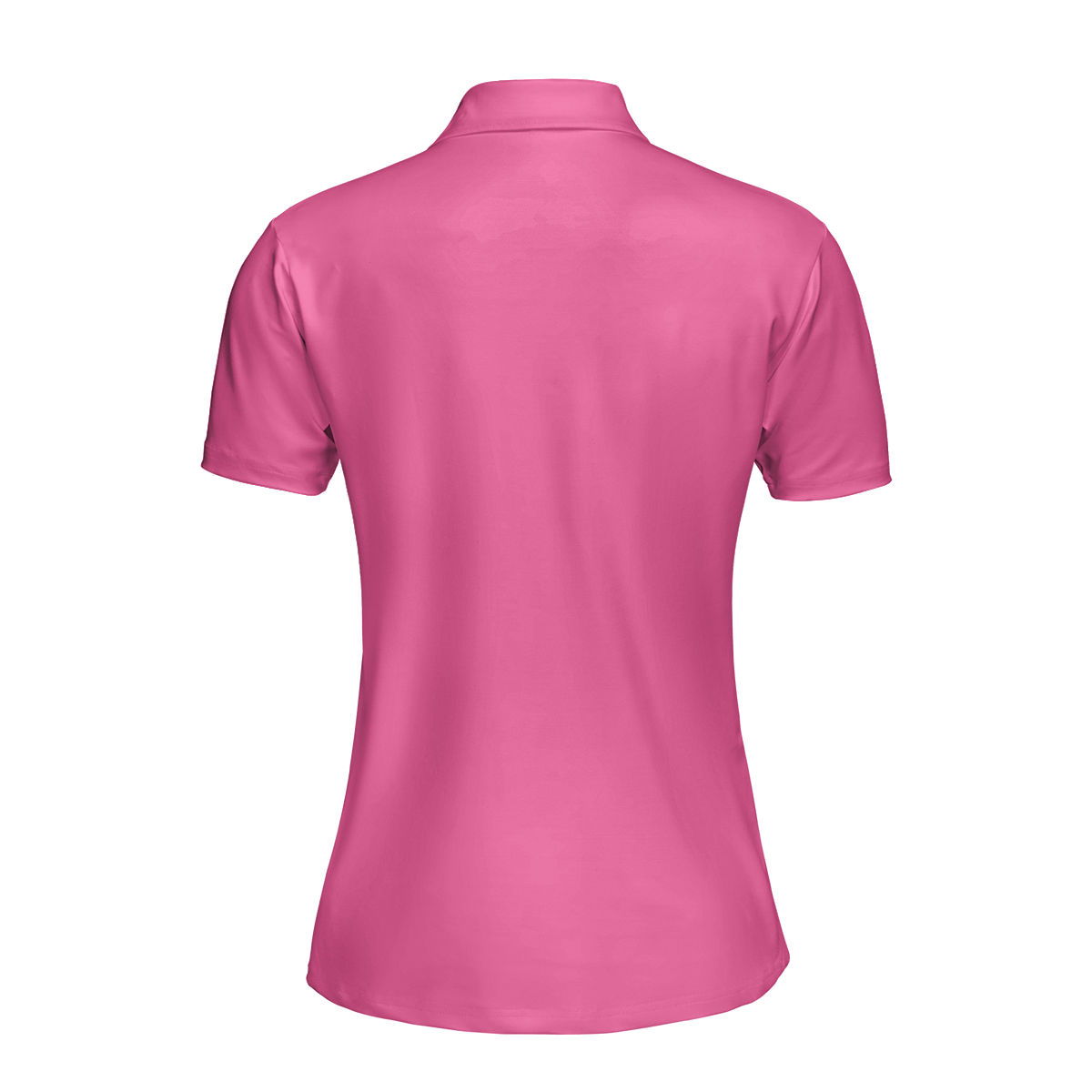 Bowling Girl Polo Shirt, Skull Short Sleeve Women Polo Shirt, Pink Skull Pattern Bowling Shirt For Female Players