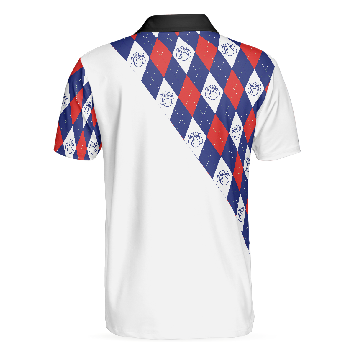 Bowling Men Polo Shirt - Bowling Heart Men Polo Shirt, Plaid Pattern Shirt For Men - Perfect Gift For Friend, Family, Bowling Lovers