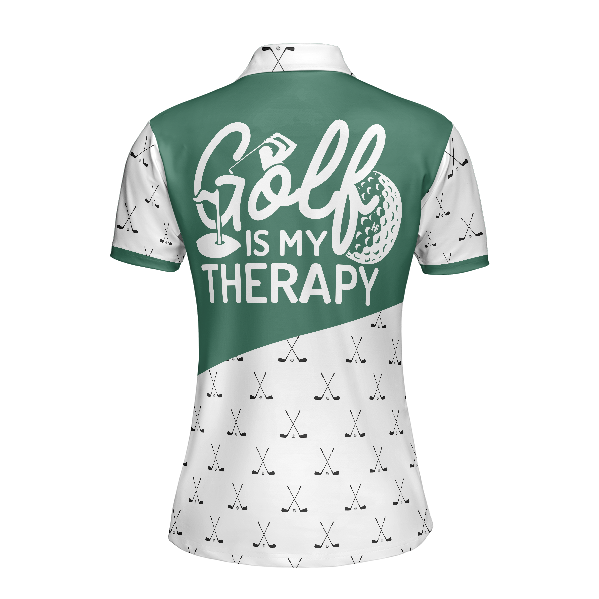 Golf Is My Therapy Golf Short Sleeve Women Polo Shirt, Golf For Ladies, Best Gift For Women Golfers