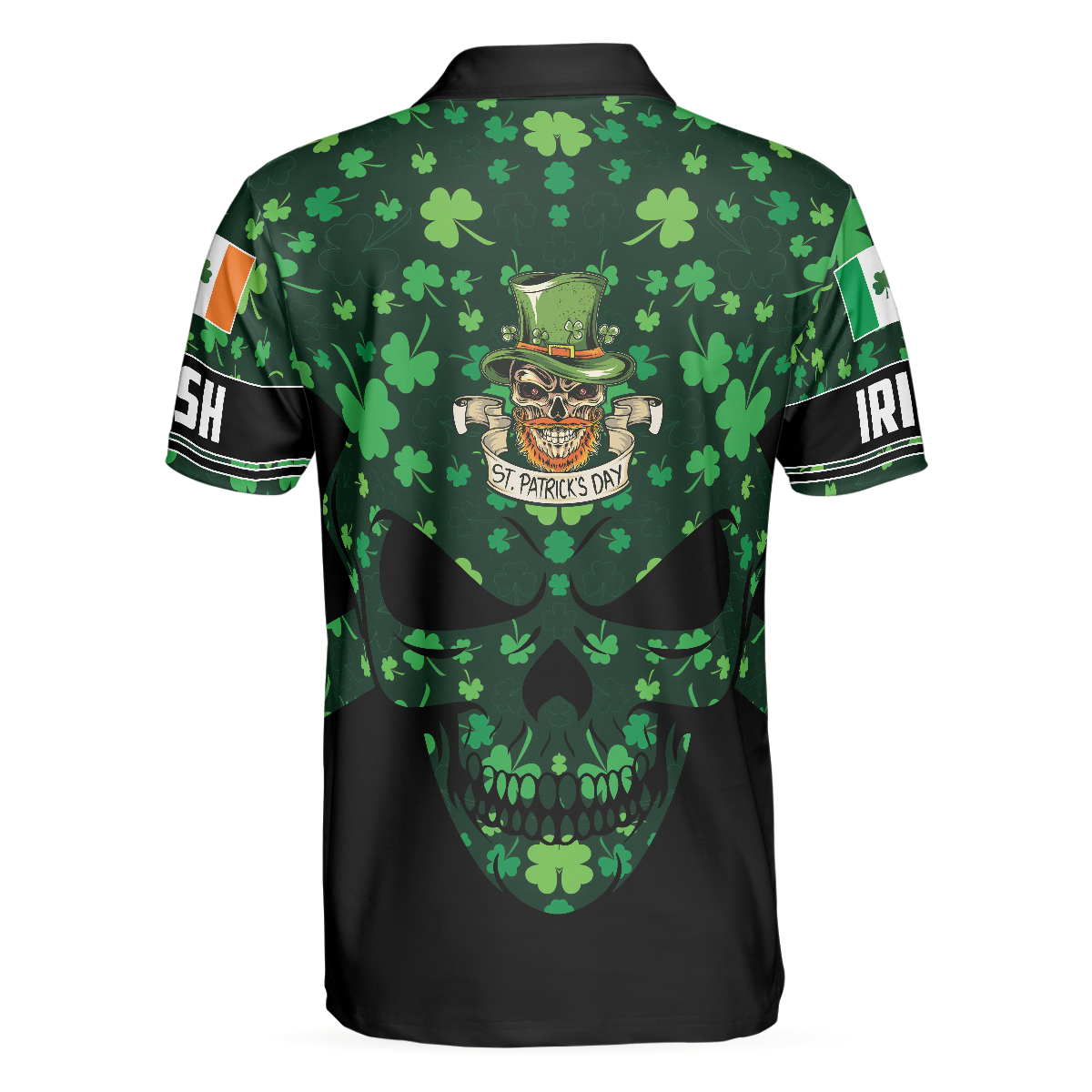 St Patrick’s Day Skull Polo Shirt, Cool Skull St Patrick's Day Polo Shirt, St Patrick Shirt For Men- Perfect Gift For Men, St Patrick Day