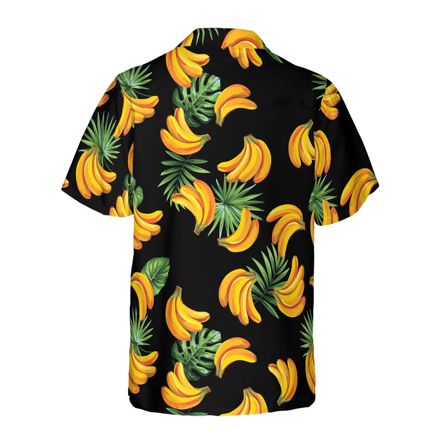 Banana & Tropical Palm Leaves Hawaiian Shirt, Banana Pattern Aloha Shirt For Men & Women, Best Gift For Summer, Husband, Boyfriend, Wife, Girlfriend