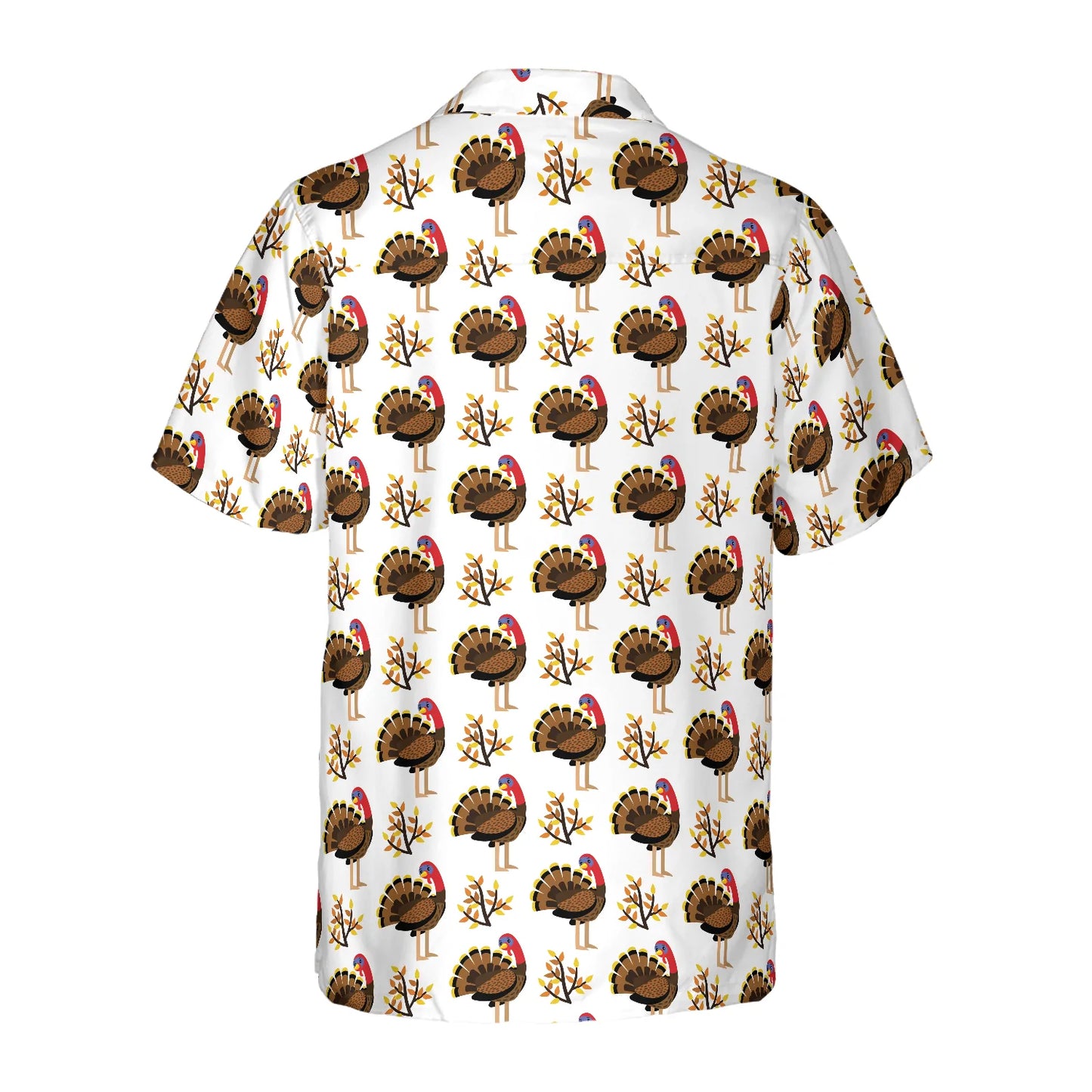 Autumn Cute Turkey Birds Hawaiian Shirt, Birds Pattern Aloha Shirt For Men & Women, Best Gift For Summer, Husband, Boyfriend, Wife, Girlfriend
