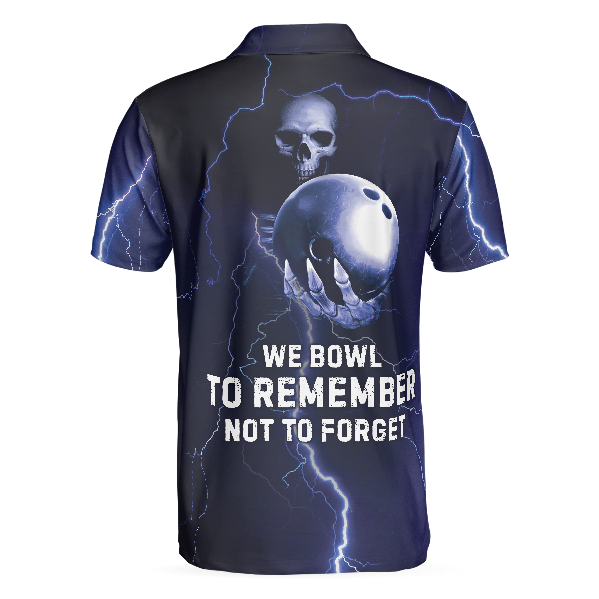 Skull Bowling Men Polo Shirt, We Bowl To Remember Polo Shirt - Perfect Gift For Men, Bowling Players