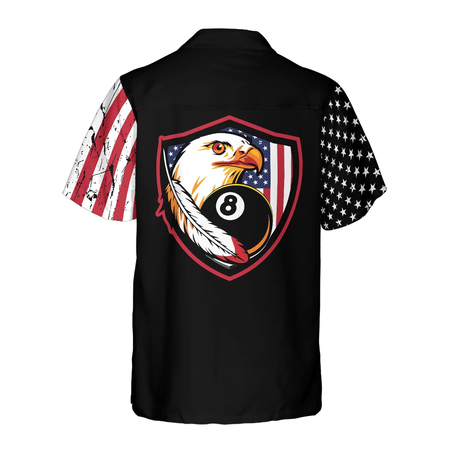 Billiards Eagle American Flag Hawaiian Shirt - Best Gift For Husband, Boyfriend
