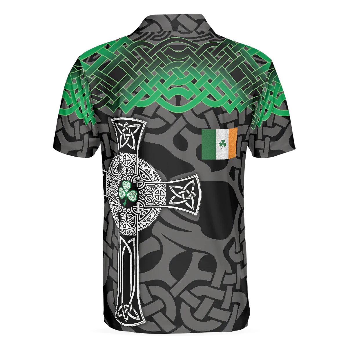 Irish St Patrick's Day Men Polo Shirt, Best Saint Patricks Themed Shirt, Cool Gift Idea For Irish Friends