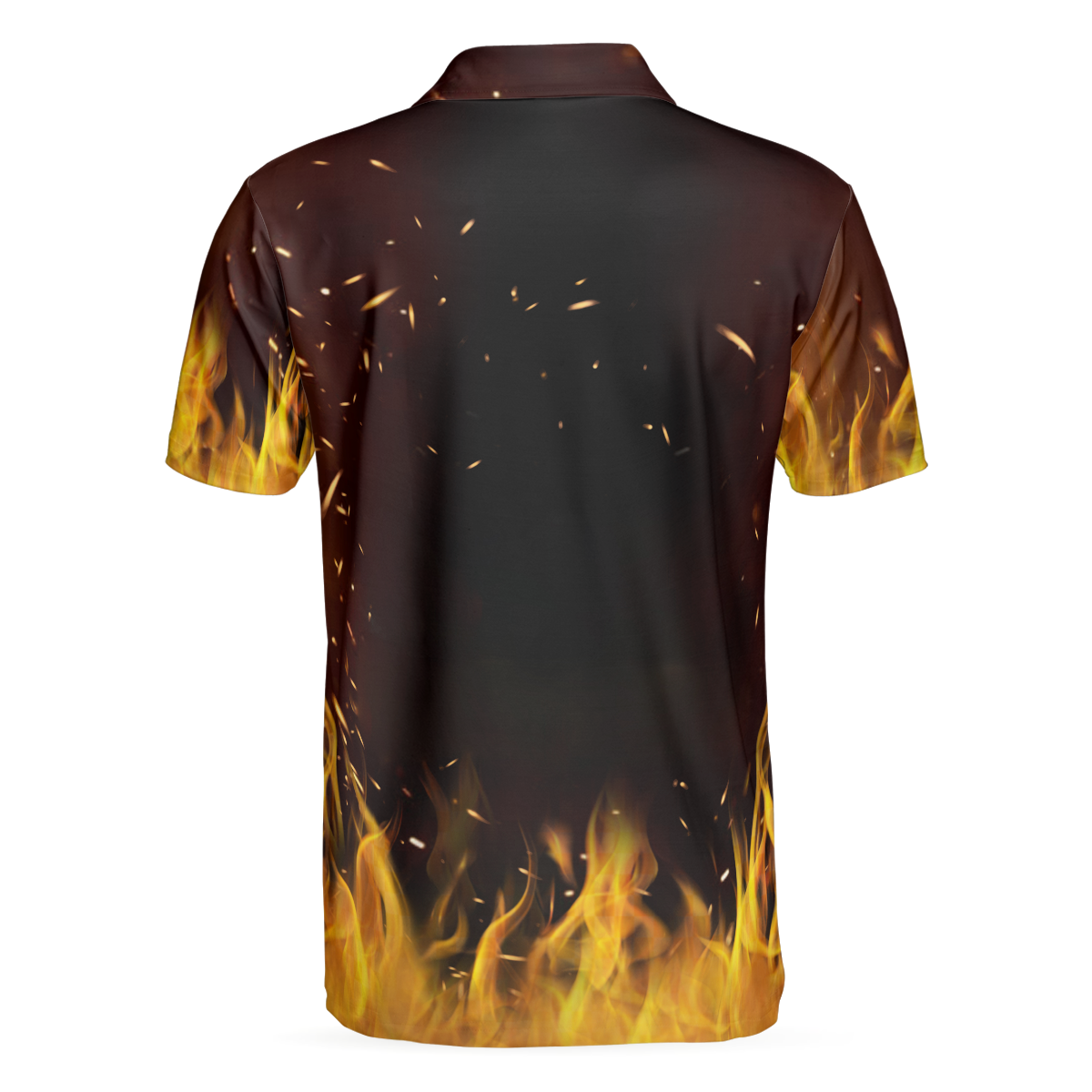 Bowling Men Polo Shirt - Bowling Pin With Fire Polo Shirt, Bowling Polo Shirt For Men - Perfect Gift For Friend, Family, Bowling Lovers