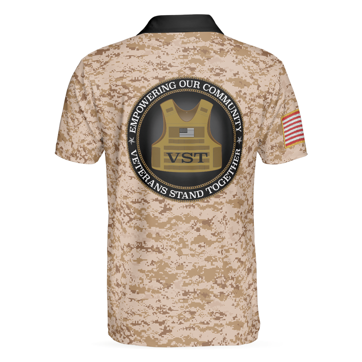 Veterans Stand Together Polo Shirt, Empowering Our Community Polo Shirt - Perfect Gift For Men