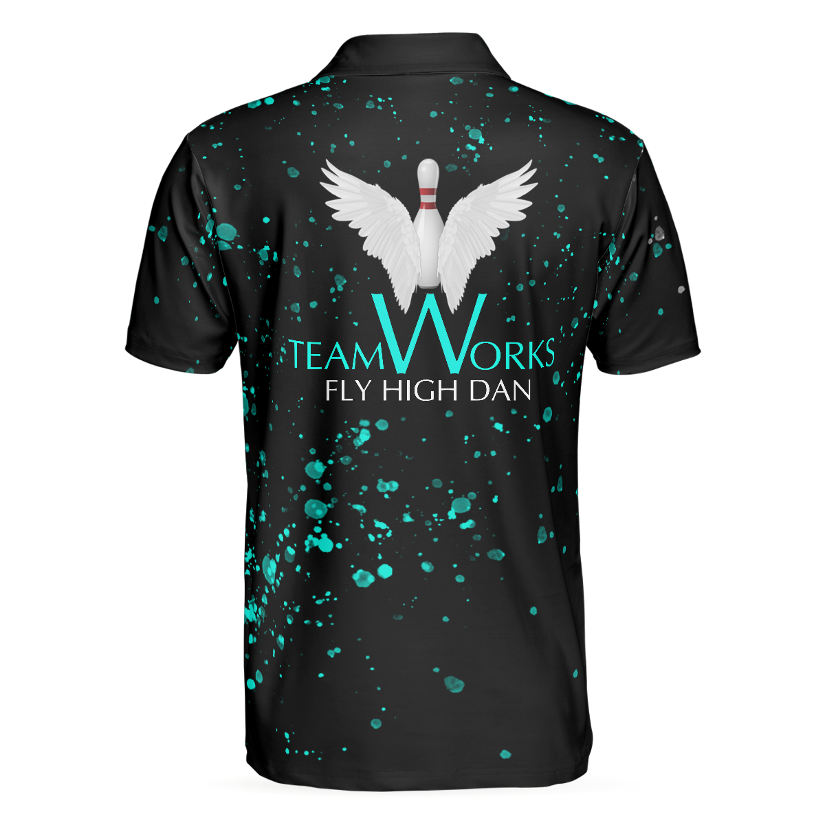 TeamWorks Bowling Team Polo Shirt, Best Bowling Shirt For Men - Perfect Gift For Men, Teamwork, Bowlers