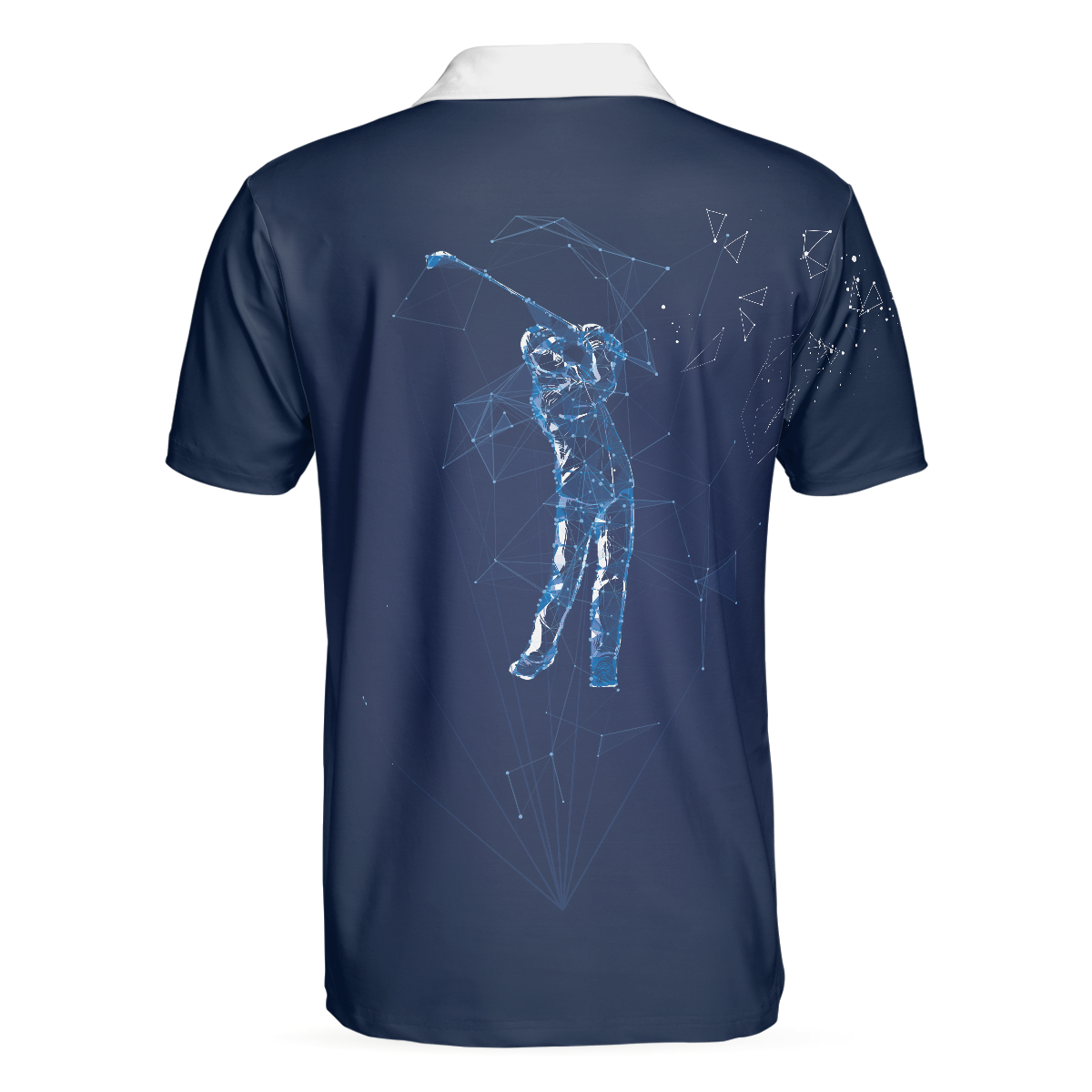 Artistic High Tech Skull Men Polo Shirt, Golf Shirt For Men, Gift For Golfers