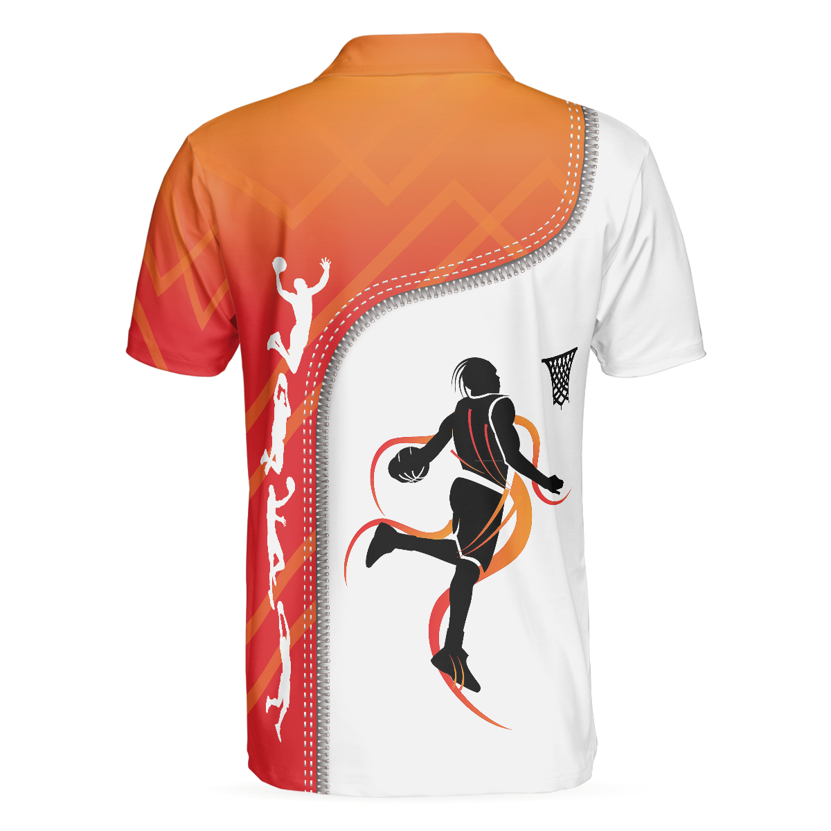 Basketball Life Men Polo Shirt, White Basketball Themed Shirt For Adults, Best Shirt For Basketball Players, Gift For Basketball Lovers