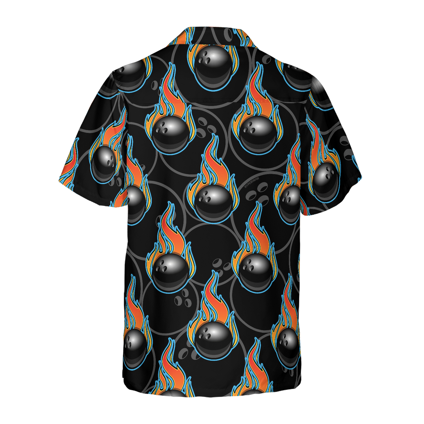 Bowling In Fire Seamless Pattern Hawaiian Shirt, Best Gift For Bowling Players, Friend, Family