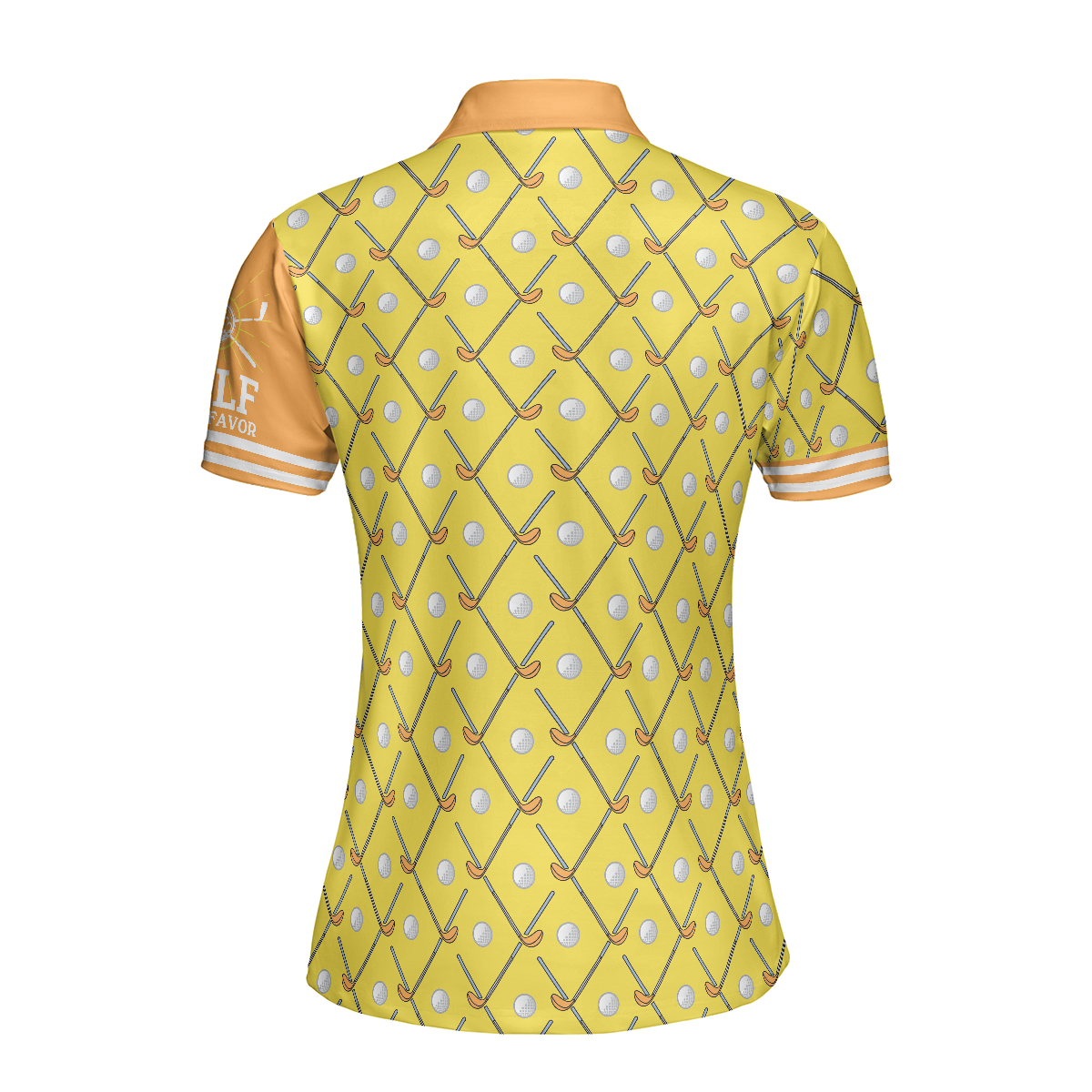 Golf Is Fore Girls Short Sleeve Women Polo Shirt, Yellow Argyle Pattern Golf Polo Shirt, Cool Golf Gift For Women