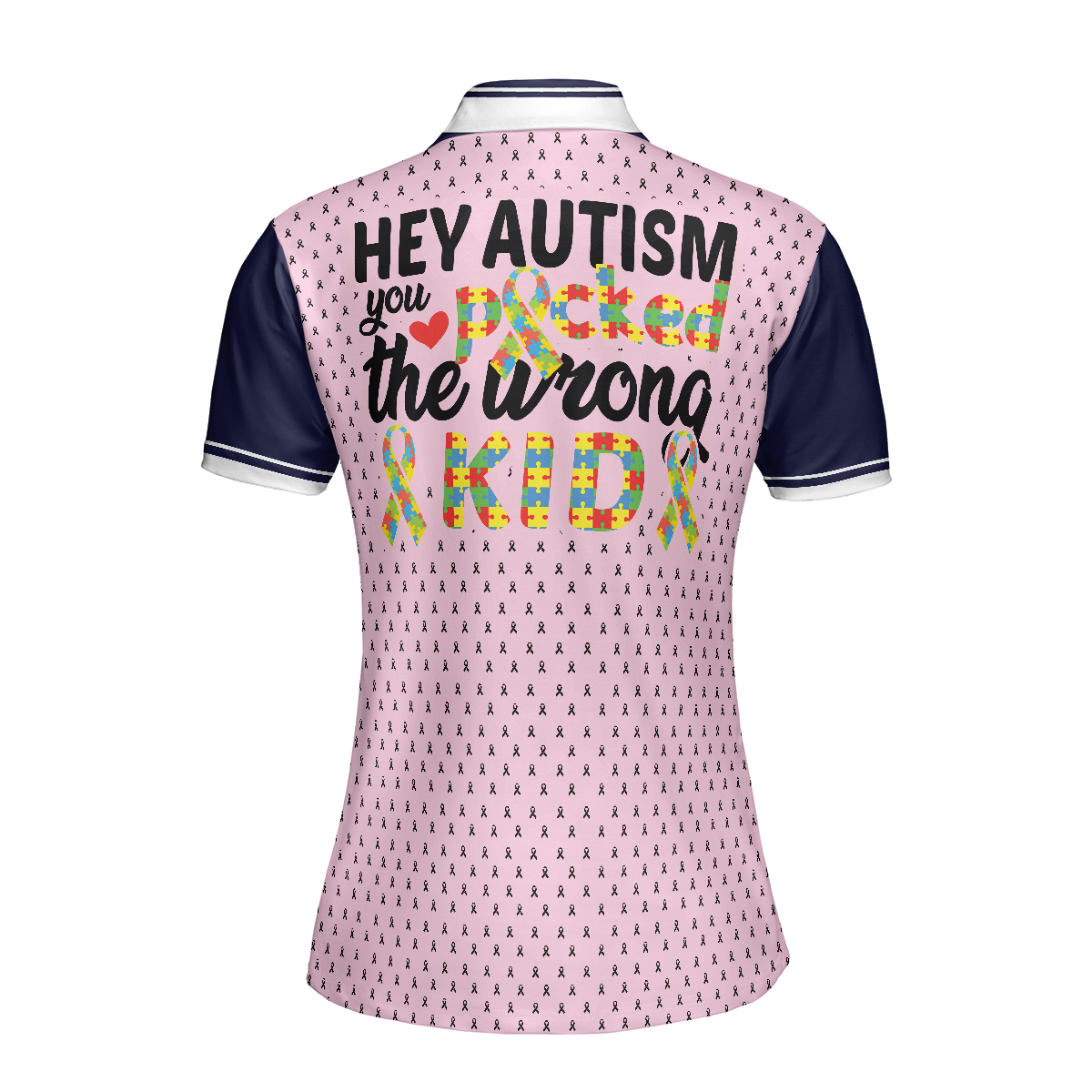 Women Polo Shirt - Autism Picked The Wrong Kid Autism Awareness Women Polo Shirt - Gift For Golfer - Autism Awareness Women Polo Shirt
