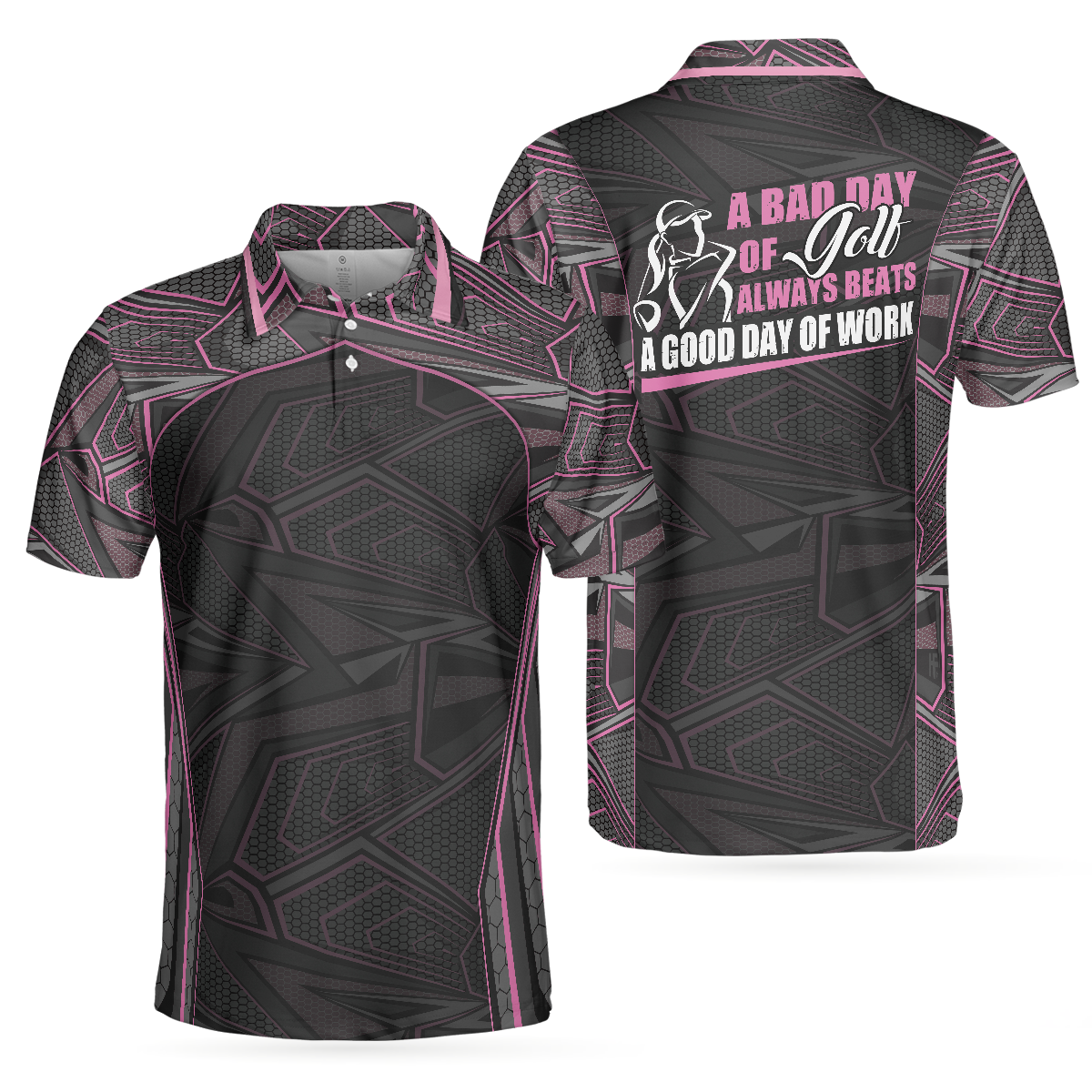 A Bad Day Of Golf Always Beats A Good Day Of Work Short Sleeve Polo Shirt, Unisex Golf Polo Shirts, Gift For Golfers
