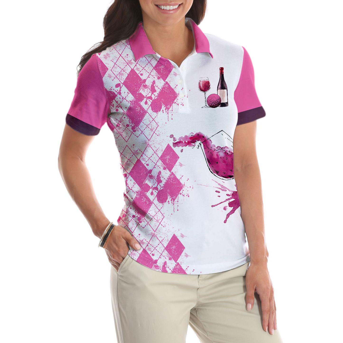 Golfing And Drinking Women Polo Shirt, Golfing Solves Most Of My Problems Drinking Solves The Rest Polo Shirt, Best Golf Shirt For Lady, Best Gift For Golfers