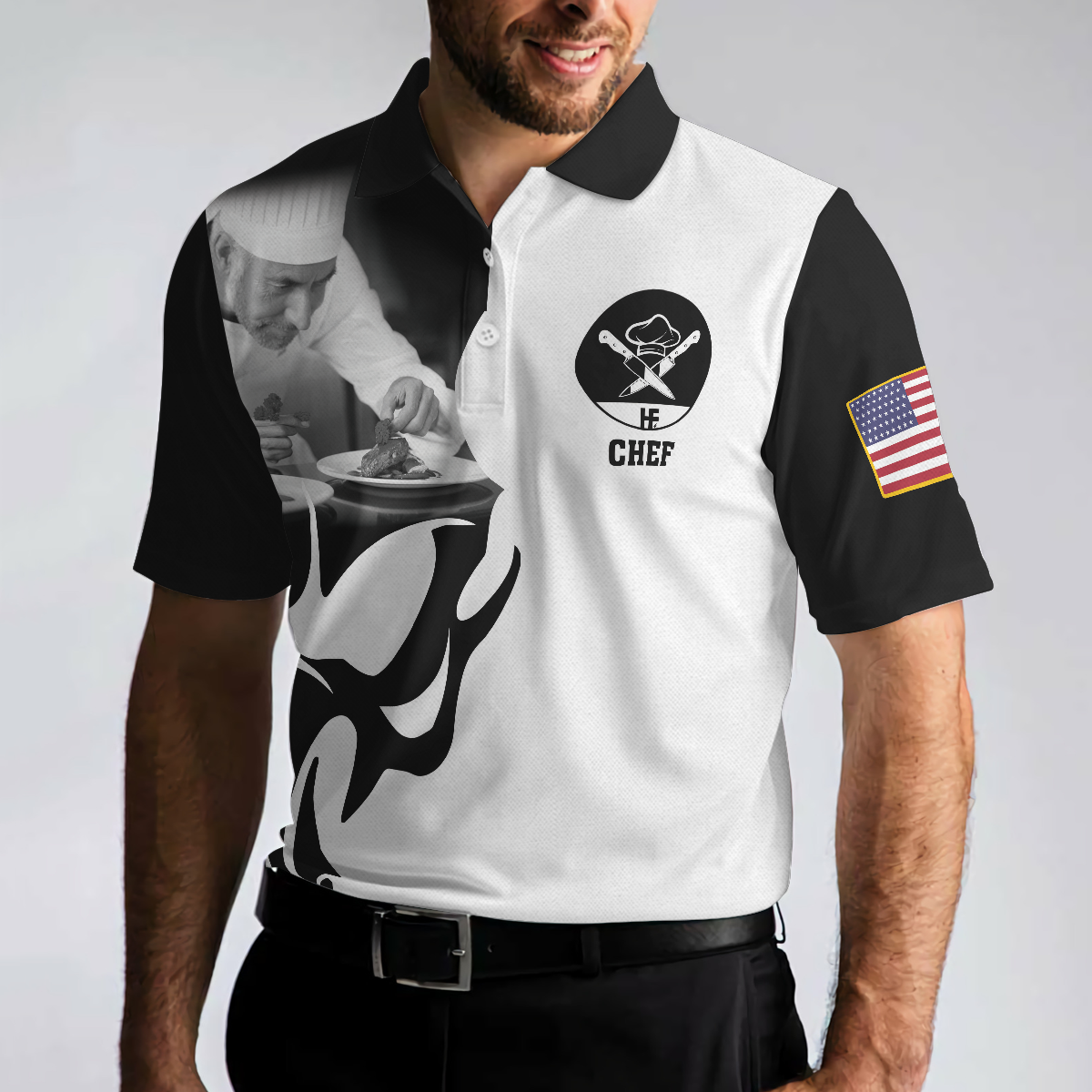 Chef Proud Skull Unisex Short Sleeve Polo Shirt, If You Think You Can Do My Job Chef Polo Shirt, Best Chef Shirt For Men