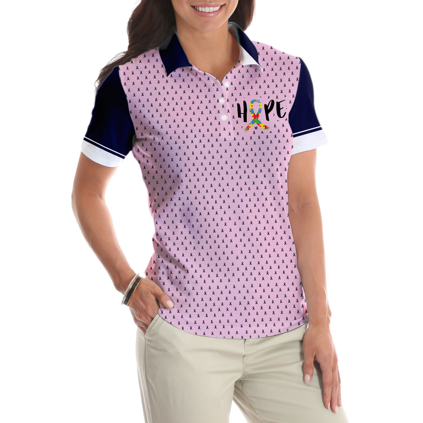 Women Polo Shirt - Autism Picked The Wrong Kid Autism Awareness Women Polo Shirt - Gift For Golfer - Autism Awareness Women Polo Shirt