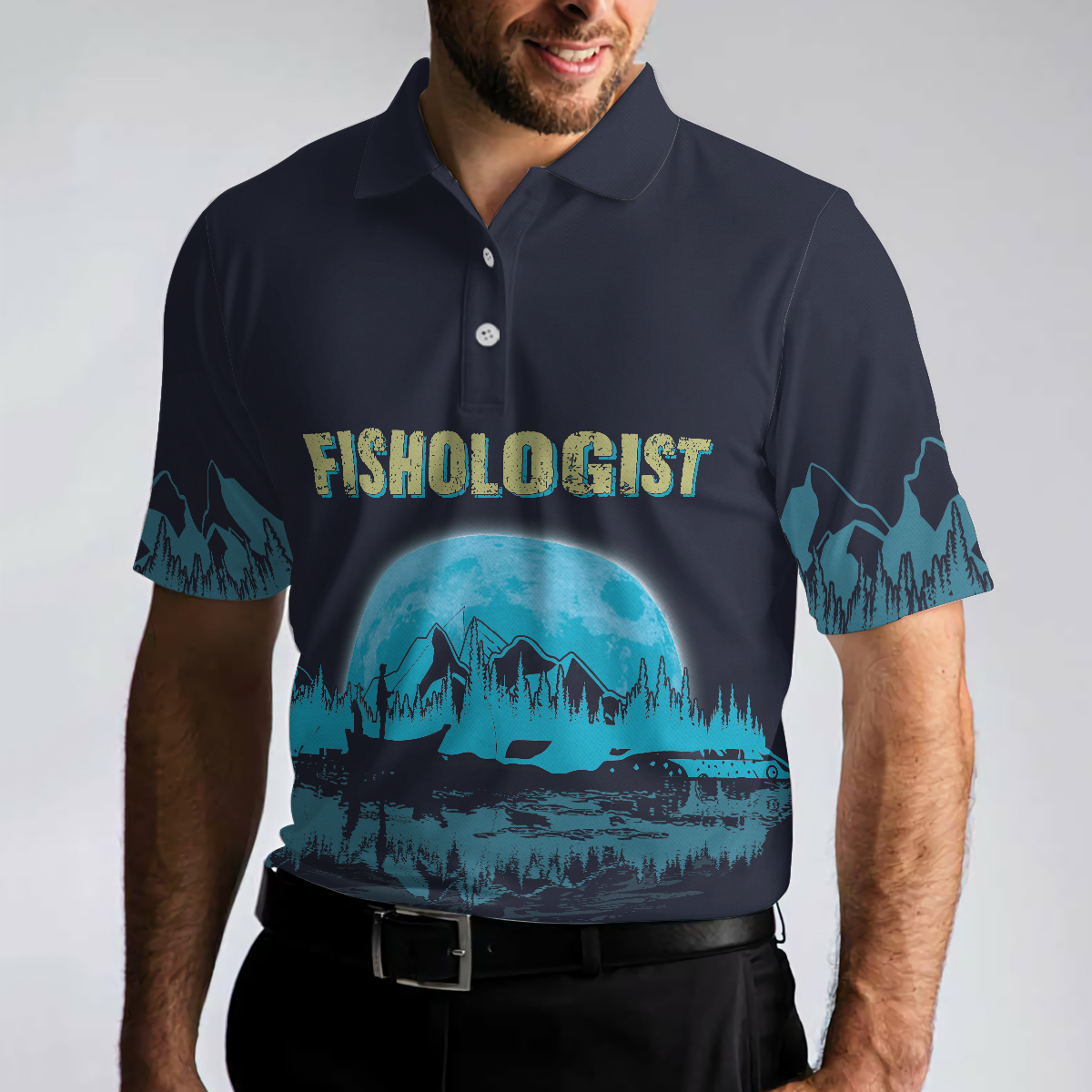 Fishologist Go Fishing Men Polo Shirt, I Just Want To Go Fishing Shirt, Best Fishing Shirt For Men, Gift For Fishing Lovers