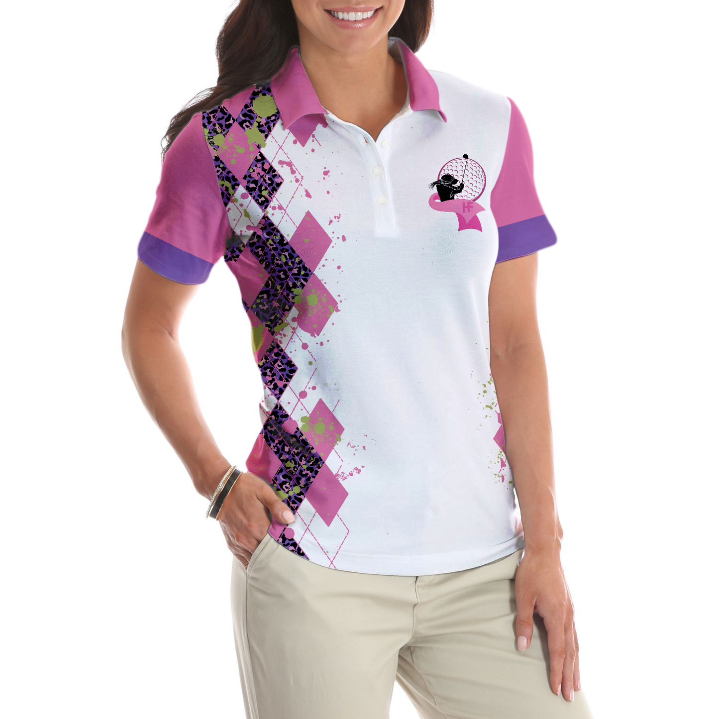 Cancer Women Polo Shirt, Supporting The Fighters Short Sleeve Women Polo Shirt - Perfect Gift For Women, Ladies