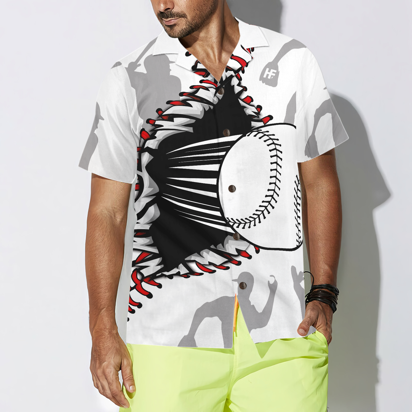 Baseball Wear Out Pattern Hawaiian Shirt, Best Gift For Baseball Player, Husband, Wife, Boyfriend, Girlfriend, Friend, Family