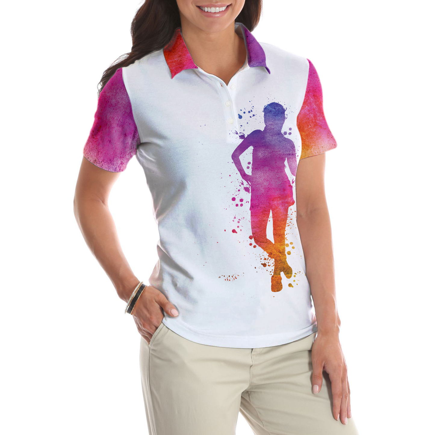 Girl Play Golf Women Polo Shirt, Some Girls Play With Dolls Real Girls Play Golf Short Sleeve Women Polo Shirt - Perfect Gift For Women, Ladies
