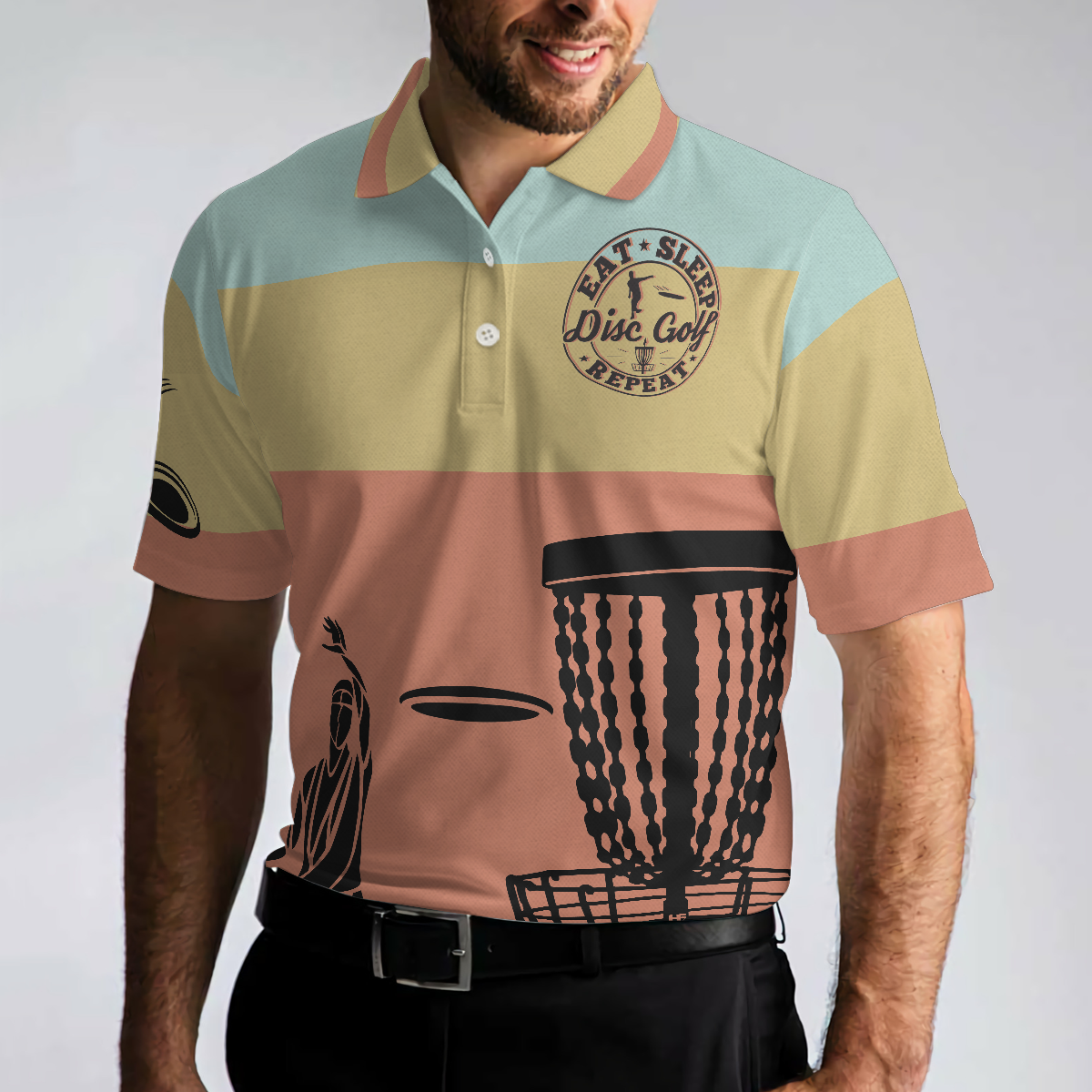 Golf Men Polo Shirt, I Love It When My Wife Let Me Play Disc Golf Polo Shirt, Funny Disc Golf Shirt With Sayings, Best Disc Golf Gift