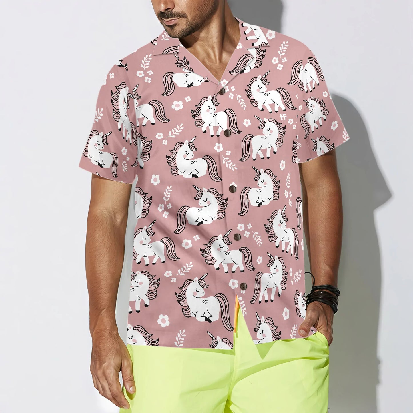 Baby Unicorn In The Magic Forest Hawaiian Shirt, Stylish Unicorn Aloha Shirts for Men And Women, Best Gift For Unicorn Lovers, Husband, Wife, Boyfriend, Girlfriend