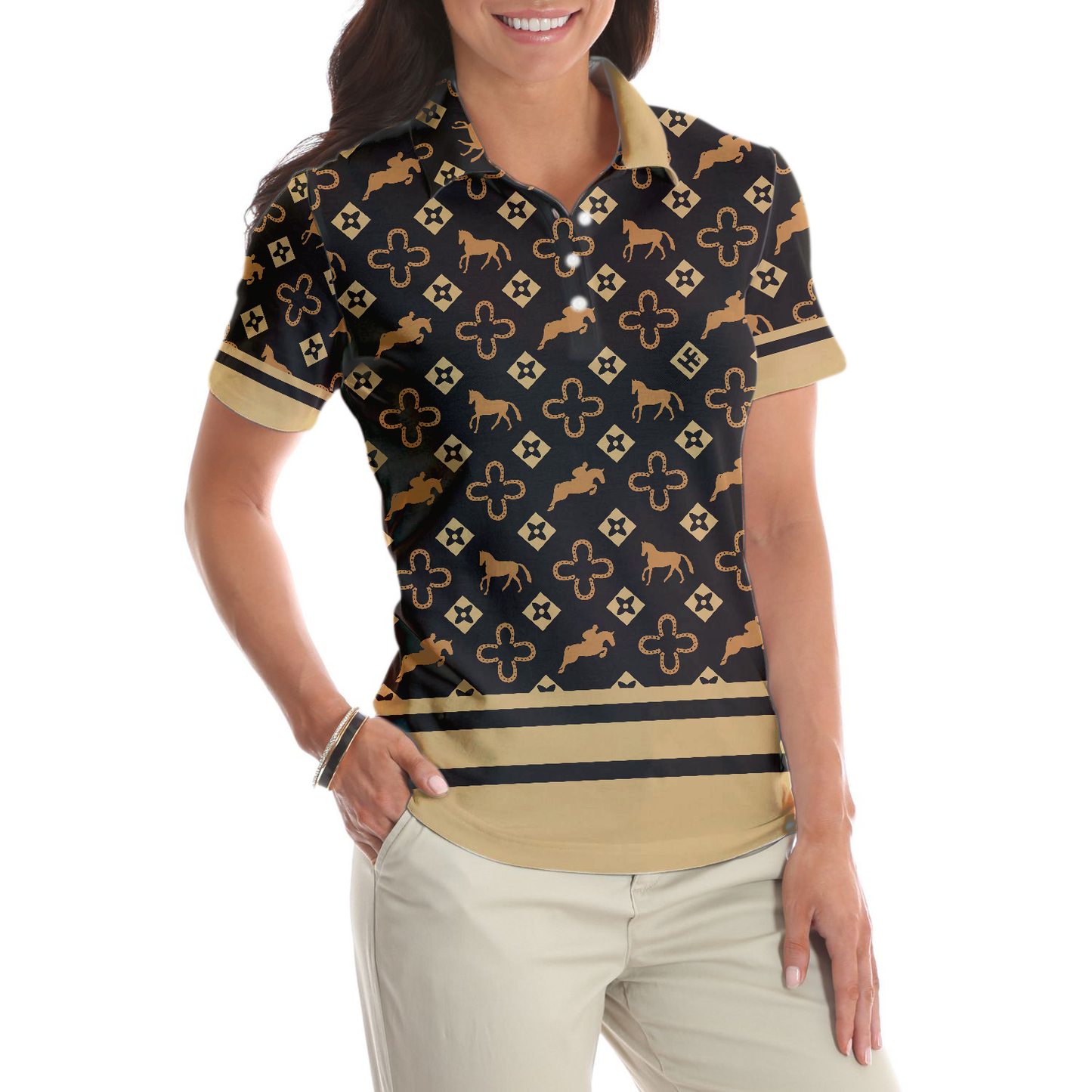 Women's Equestrian Polo Shirts Short Sleeve Women Polo Shirt - Perfect Gift For Women