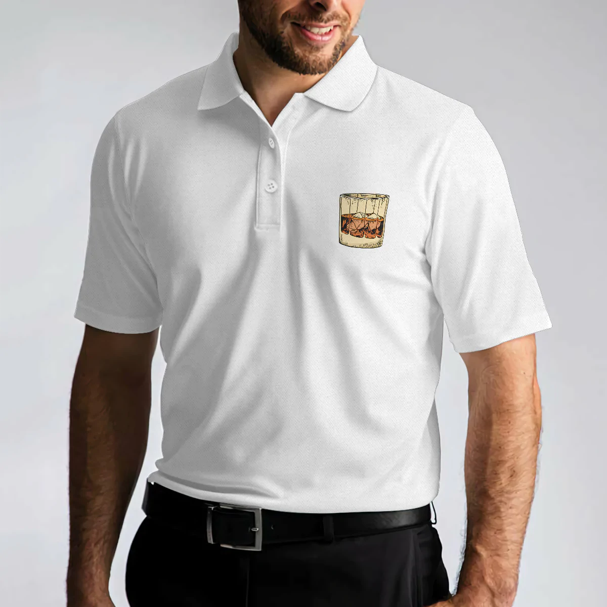 German Whiskey Golf Men Polo Shirt, Ich Möchte Nur Whisky Trinken, Golf Spielen Und Ein Nickerchen Machen Shirt For Men, Cool Male Gift For Wine Lovers