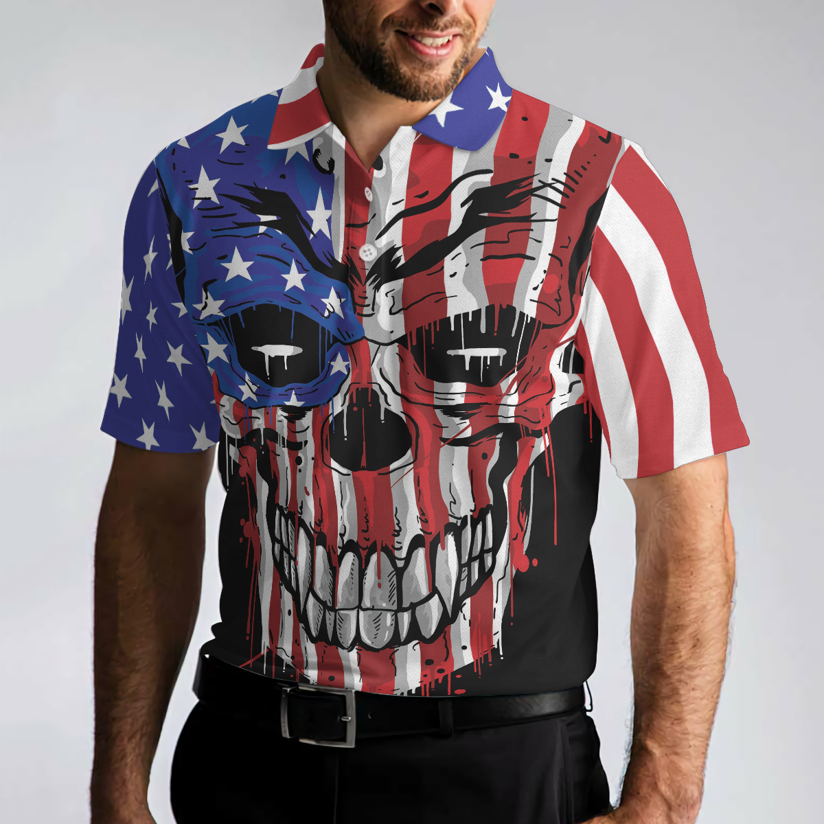 Billiards Men Polo Shirt, I'm Here To Smash Your Balls Billiards Shirt For Men Polo Shirt, American Flag Shirt For Men, Skull Shirt Design