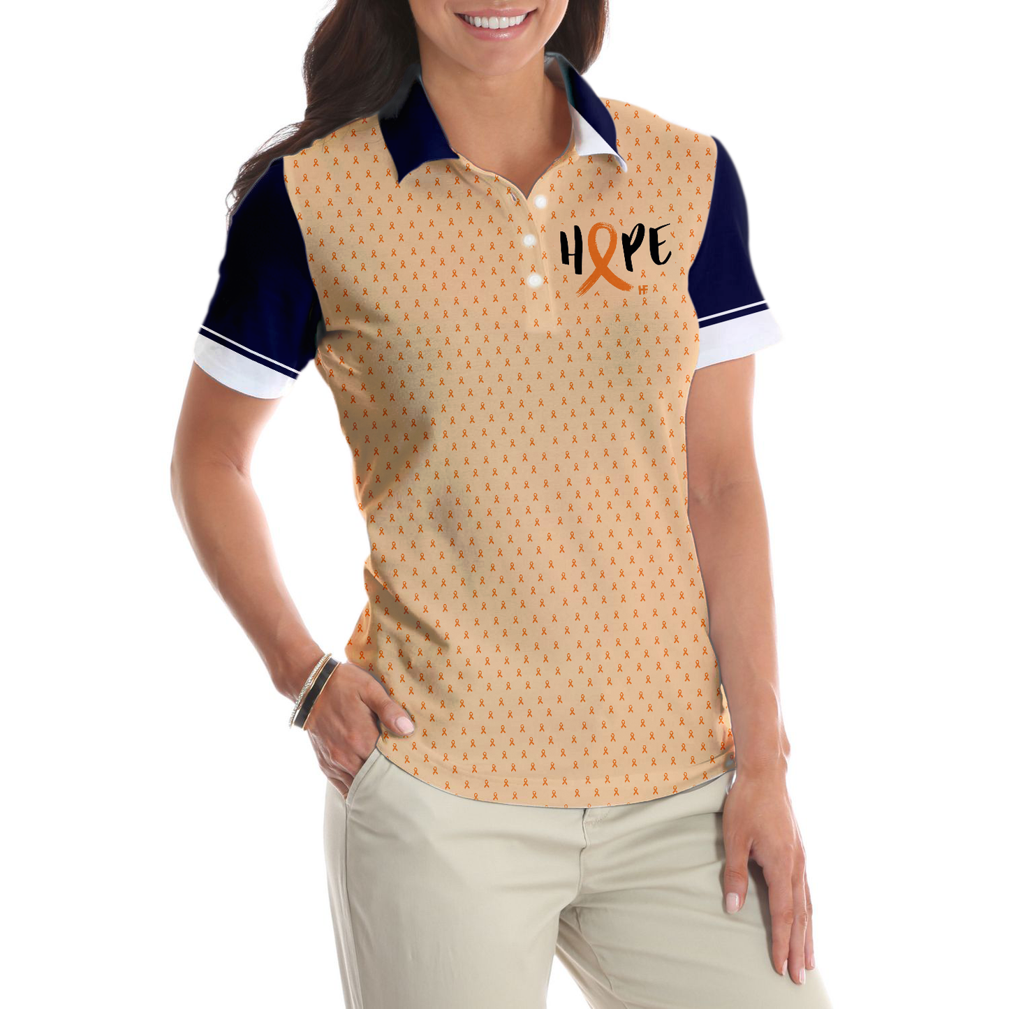 You Picked The Wrong Girl Leukemia Awareness Short Sleeve Women Polo Shirt, Leukemia Shirt For Women, Gift For Someone With Leukemia - Perfect Gift For Women