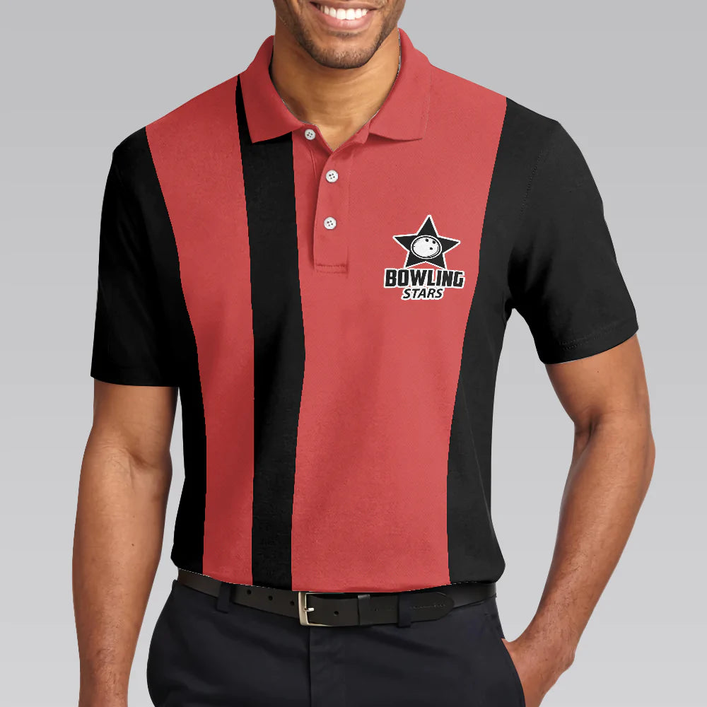 Bowling Men Polo Shirt - Black And Red Bowling Polo Shirt, It's Not How You Bowl Bowling Shirt For Men - Perfect Gift For Friend, Family, Bowling Lovers