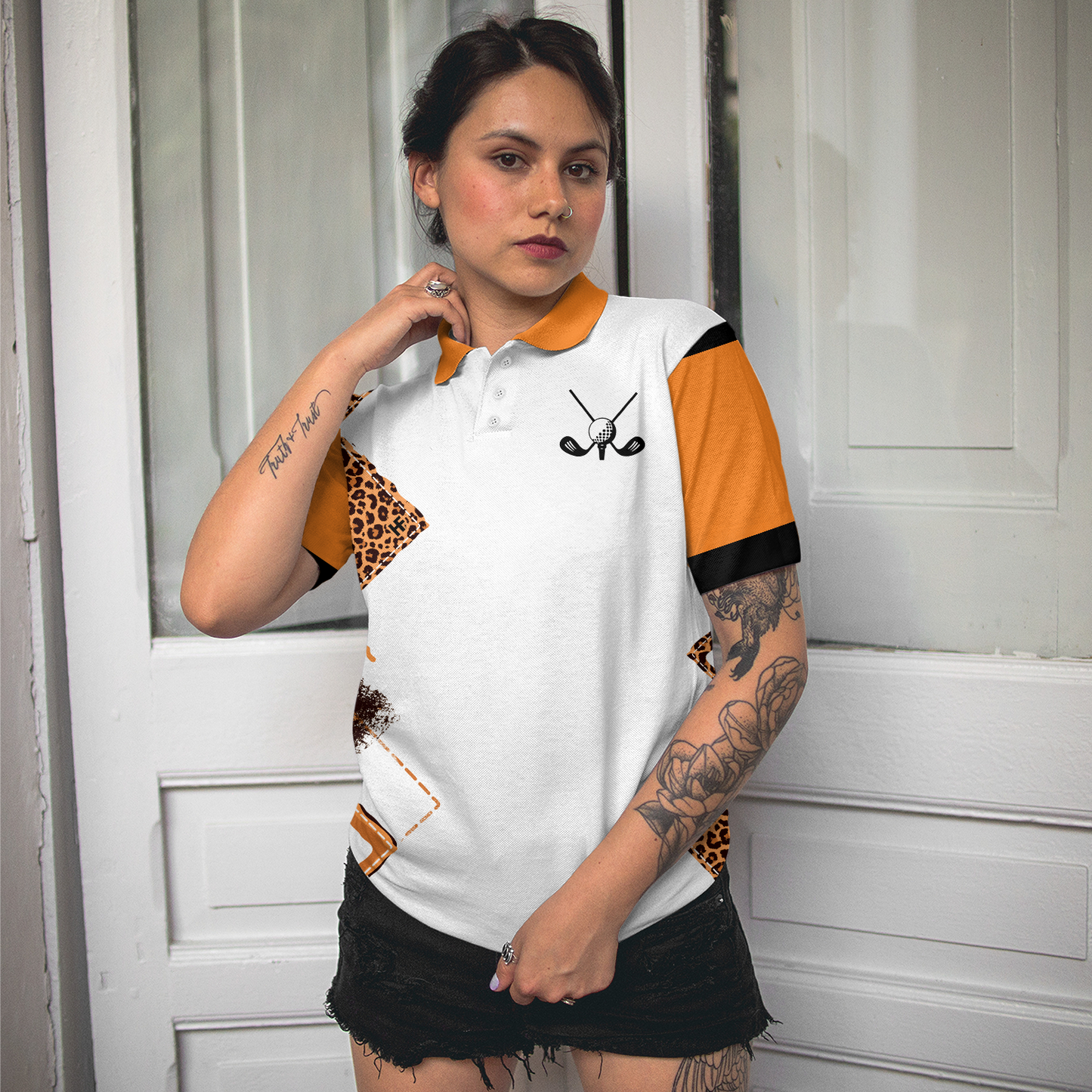 Golf Polo Shirt, Weekend Forecast Golfing With A Chance Of Drinking Golf Short Sleeve Women Polo Shirt - Perfect Halloween Gift For Female Golfers, Ladies