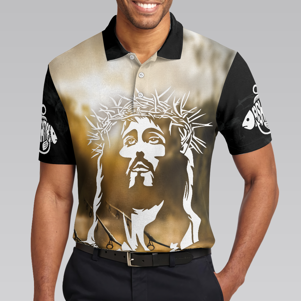 Jesus And Fishing Men Polo Shirt, All I Need Today Is A Little Bit Of Fishing And A Whole Lot Of Jesus Polo Shirt, Best Fishing Shirt For Men