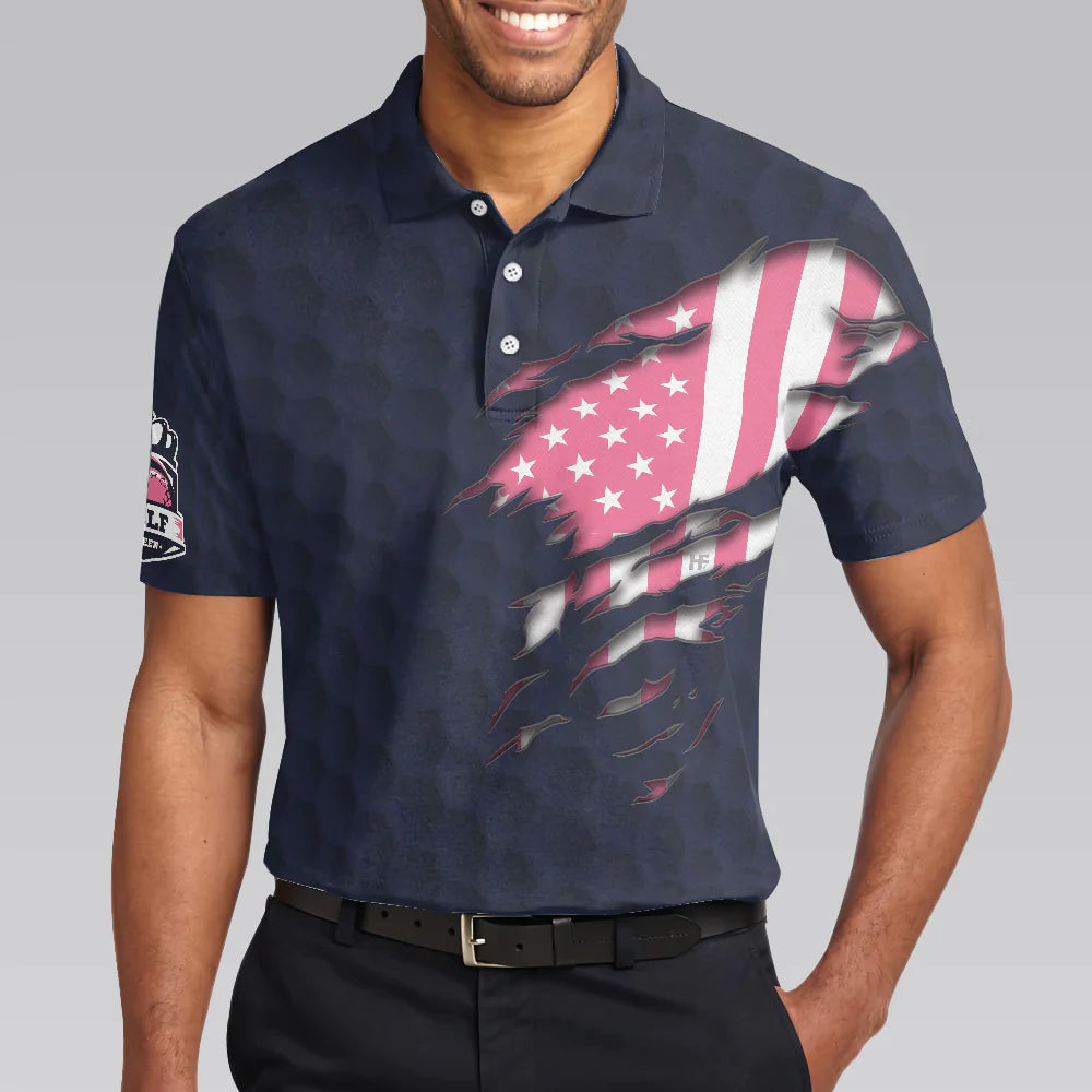 American Flag Golf Men Polo Shirt, I'm Happy To Show You What Swing Like A Girl Really Means Shirt, Best Golf Shirt For Men, Gift For Golfers