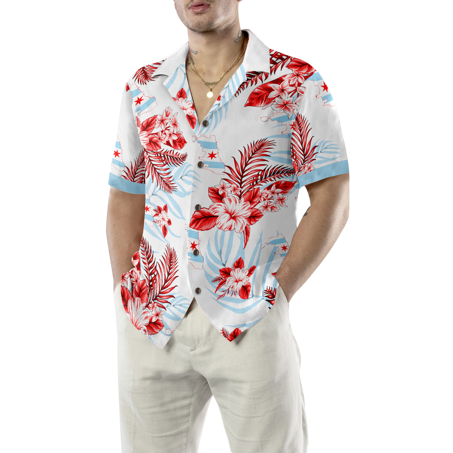 Chicago Proud Hawaiian Shirt, Best Gift For Chicago Lover, Friend, Family