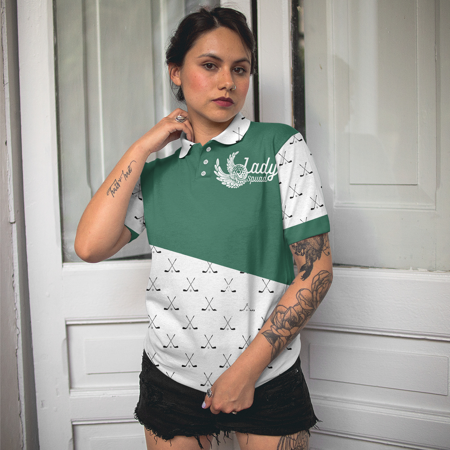 Golf Is My Therapy Golf Short Sleeve Women Polo Shirt, Golf For Ladies, Best Gift For Women Golfers