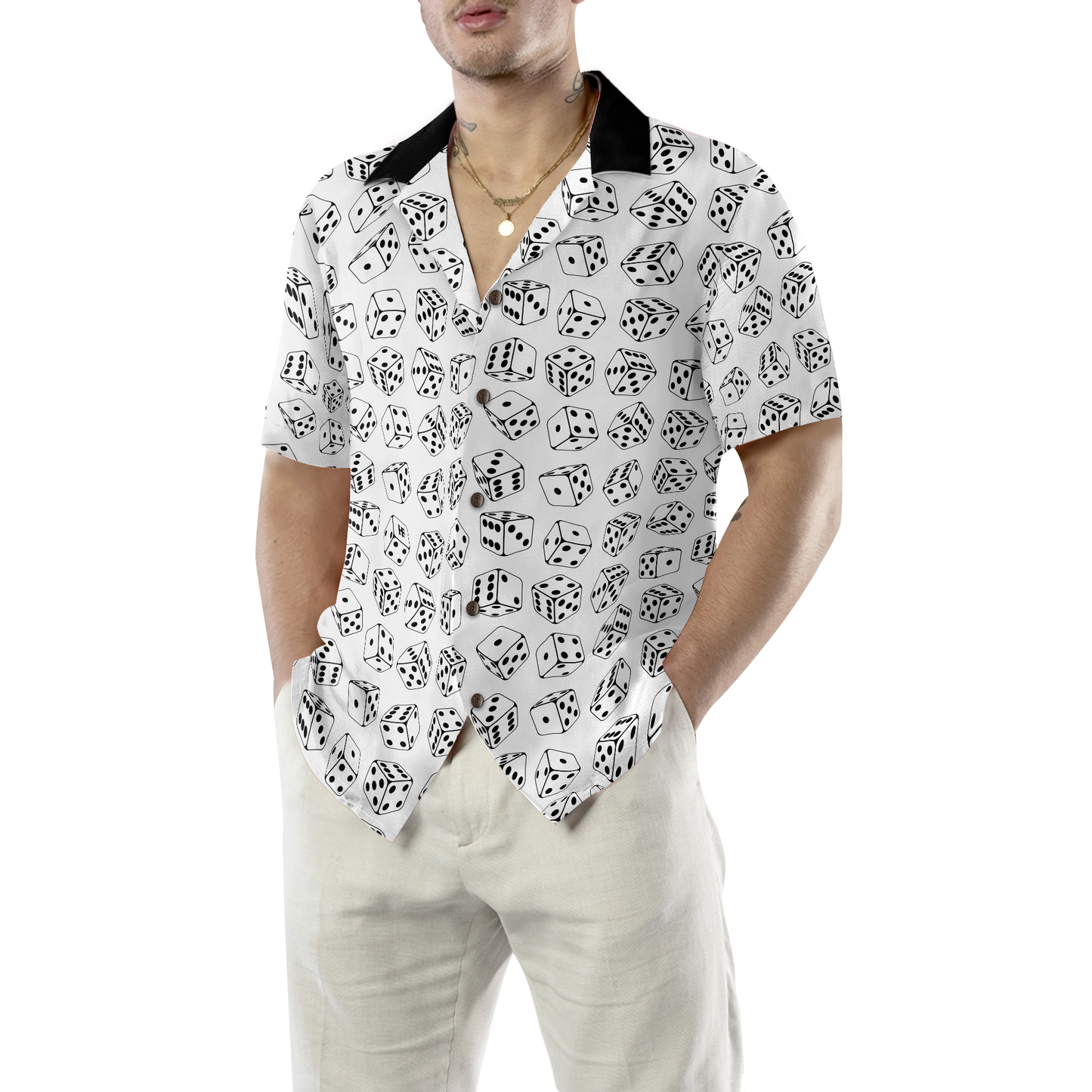 Casino Dice Pattern Get Rich Sooner Hawaiian Shirt, Best Gift For Husband, Wife, Boyfriend, Girlfriend, Friend, Family