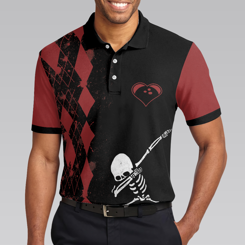 Weekend Forecast Chance Of Bowling Polo Shirt, Red Argyle Short Sleeve Bowling Shirt For Male Players - Perfect Gift For Men, Bowlers