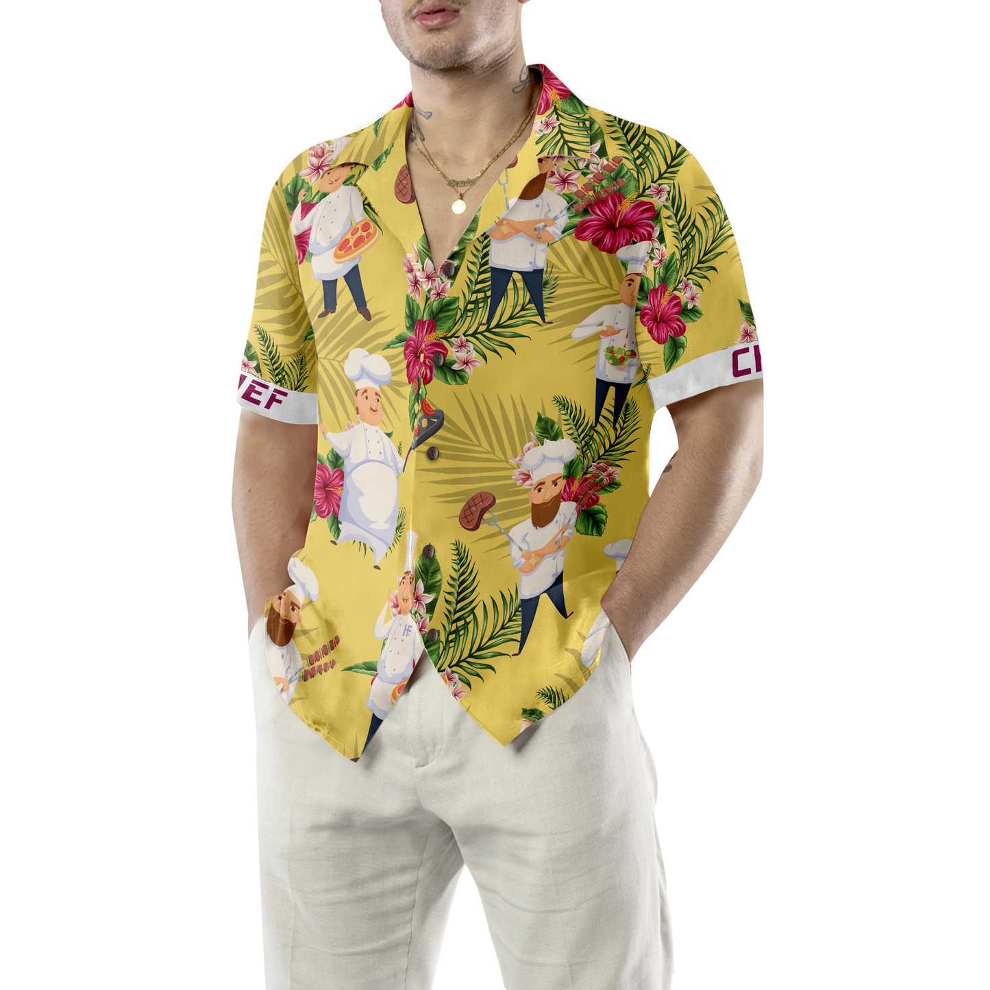 Chef Hawaiian Shirt, Flower Hawaiian Shirt, Best Gift For lover, Friend, Family